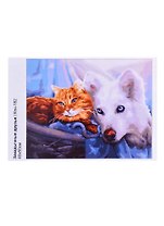 Кпн-182 Картина по номерам Закадычные друзья (ПочСебяХуд) (40х50 см) (коробка) (LORI)