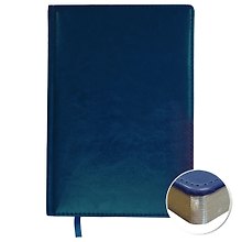 Ежедневник, Эксмо А4 72л. Недатированный Silver Classic. Темно-синий искус. кожа с поролоном ЕКСК1947203