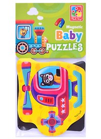 Мягкий пазл «Транспорт» 2 картинки, 7 элементов, Baby puzzle, Vladi Toys