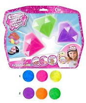 Набор для творчества, Масса для моделирования, 1TOY/Вантой, Crystalike" 3 баночка в виде кристалла, блистер, цвета в ассортименте"