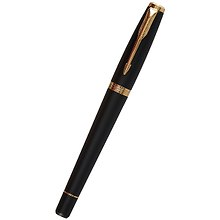 Перьевая ручка Parker, Urban Muted Black GT, синяя