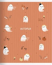 Тетрадь 48л кл. ТЕМА "Boo. История", мел.картон, микротекстурирование, ламинация, справ.мат-лы, QR код