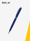 Ручка подарочная шариковая синяя, Classic, Schiller - 2