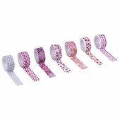Клейкие WASHI-ленты для декора СЕРДЦА, 15 мм х 3 м, 7 цветов, рисовая бумага, ОСТРОВ СОКРОВИЩ, 661708 - 2