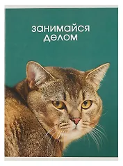 Тетрадь в клетку Listoff, "Занимайся делом", А4, 80 листов