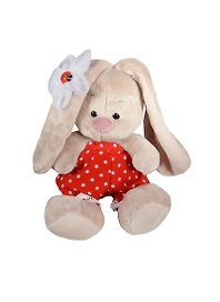 Мягкая игрушка Зайка Ми с божьей коровкой (15 см) (SidXm-130)