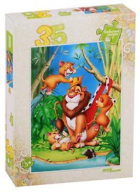 Пазл «Король Лев» 35 элементов, Step Puzzle
