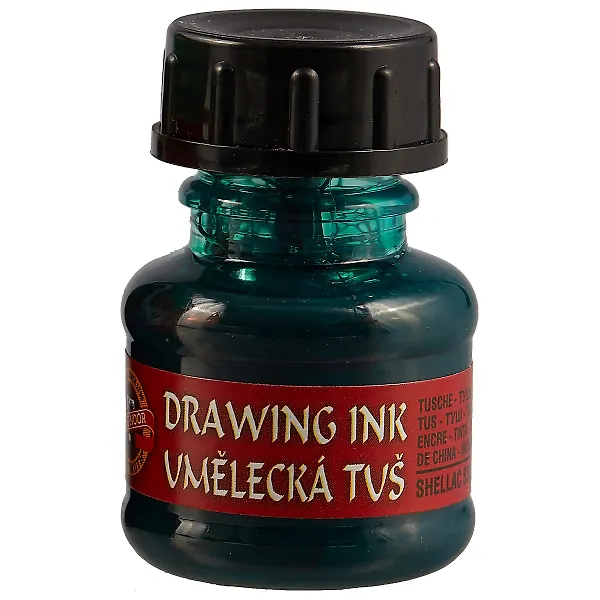 Тушь художественная 20 мл зеленая