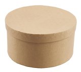 Шкатулка для декорирования. O13x6,5 см. картон. -Китай: (Hobby Time ). 2-594/35 448954