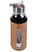 Бутылка в чехле джут Растение Pretty (стекло) (300мл)