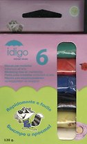 Масса для моделирования IDIGO (6 цветов х 20гр) (sm613906) (упаковка)