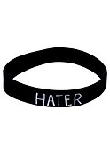Браслет «Hater», силикон, 20.2 см - 0