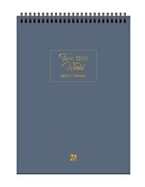 Блокнот А5 80л кл. "Trésor. World" карт.обл., гребень, мат.текст.ламинация, тиснение фольгой