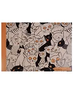 Альбом для рисования Unnika, "Черное и белое (коты)", А4, 40 листов, на склейке