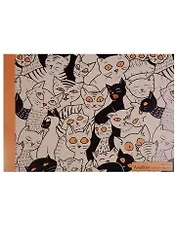 Альбом для рисования Unnika, "Черное и белое (коты)", А4, 40 листов, на склейке
