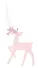 Новогоднее подвесное украшение Олень розовый (пластик) (ПВХ бокс) (5х15) (12-09229-2-N16) - 0