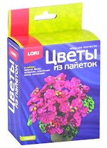 Цветы из пайеток "Фиалка"