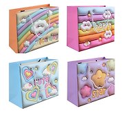 Пакет А5 18*23*10 "Cute clouds" дет., бум.мат.ламинат, горизонт., ассорти