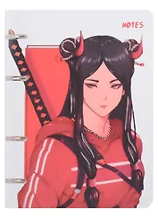 Тетрадь на кольцах в клетку Listoff, Power time, 100 листов