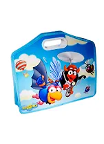 Папка-портфель А4 "Смешарики" 1отд., с расширением, пластик, окантовка, ассорти, Centrum