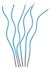 Набор свечей для торта Mint Wave (волны мятные) (6шт) (17см) (12-7color-candle_19) - 1