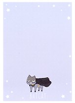 Блок для записей самоклеящийся 88*125мм 100л "Batcat", бумажный, инд. уп., MESHU