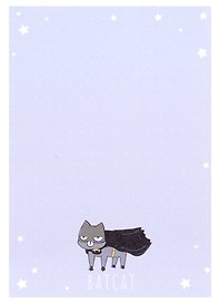 Блок для записей самоклеящийся 88*125мм 100л "Batcat", бумажный, инд. уп., MESHU