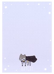 Блок для записей самоклеящийся 88*125мм 100л "Batcat", бумажный, инд. уп., MESHU