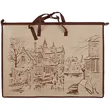 Папка для чертежей и рисунков «Европа», коричневая, А2+