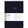 Книга для записей А4 80л лин. "Format" черн.иск.кожа, интегр.переплет, тиснение фольгой, скругл.углы, инд.уп.