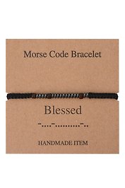 Браслет Морзе Blessed (12-202509-BR-ZJ4319)