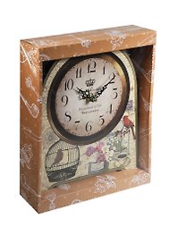 Часы настольные МДФ Клетка (20х24х4,5) (35849)