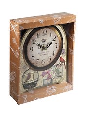 Часы настольные МДФ Клетка (20х24х4,5) (35849)