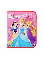 Папка для тетрадей А5 "Принцесса" на молнии с 3-х сторон 24*18,5см, пластик,  Disney