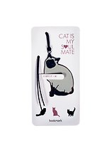 Закладка для книг из сверхтонкой стали Siamese Cat (RBM-229) (Мир Бижу)