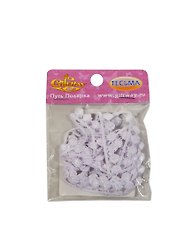 Декор тесьма-гипюр Ожерелье (00009476) (1м10см) (белый) (упаковка)