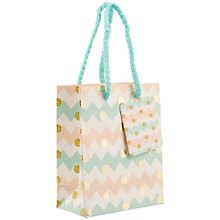 Подарочный пакет «Pastel triangles», А6