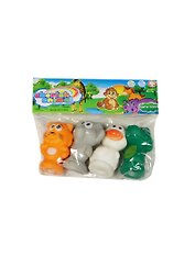 Игровой набор для купания «Резиновые животные», 4 штуки
