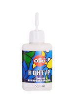 Рельефная акриловая краска "Контур" (Белый), 20 мл