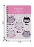 Блокнот А6 80л кл. "Funny cats"карт.обл., ламинация, бок.спираль - 2