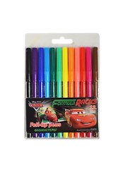 Фломастеры 12цв "Cars", вент.колп., пл.уп, подвес,  Disney