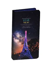 Блокнот Эйфелева башня на звездном небе (цветной обрез) (224стр) (9х16,9)