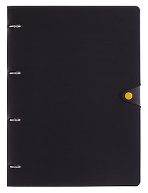 Тетрадь на кольцах «Favorite Black. No 1» 80 листов в клетку, А4, сменный блок - Listoff