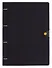 Тетрадь А4 80 листов, клетка, "Favorite Black. No 1" на кольцах, сменный блок, на кнопке - 0