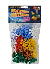 Конструктор Радужная мозаика 3D № 1 (11032) (красн. желт. бел. голуб. зелен. коричн.) (3+) (упаковка)