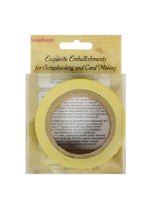 Тканевая клейкая лента Желтый в горошек №46 (SCB490047) (15мм х 4м) (упаковка)