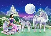 Пазл 500 В-51632 Unicorn Princess / Единороги Принцесса (Castorland)