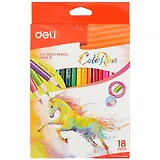 Карандаши цветные Deli, Color Run, 18 цветов
