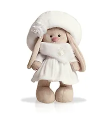 Мягкая игрушка Зайка Ми в белом пальто (25 см) (StS-007)
