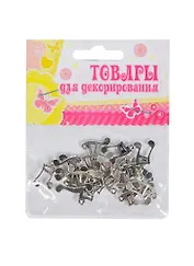 Набор бусин для декор. Ноты (830695) (14гр.) (1шт/1,5х0,7х0,2см) (упаковка)